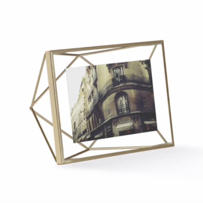 PRISMA  – מסגרת מלבנית, תלת מימדית לתמונה 10X15, זהב